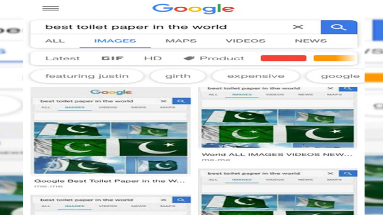 Best Toilet Paper : पाकिस्तान का झंडा दुनिया का सबसे अच्छा टॉयलेट पेपर : गूगल