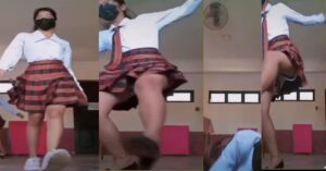 School girls modeling video